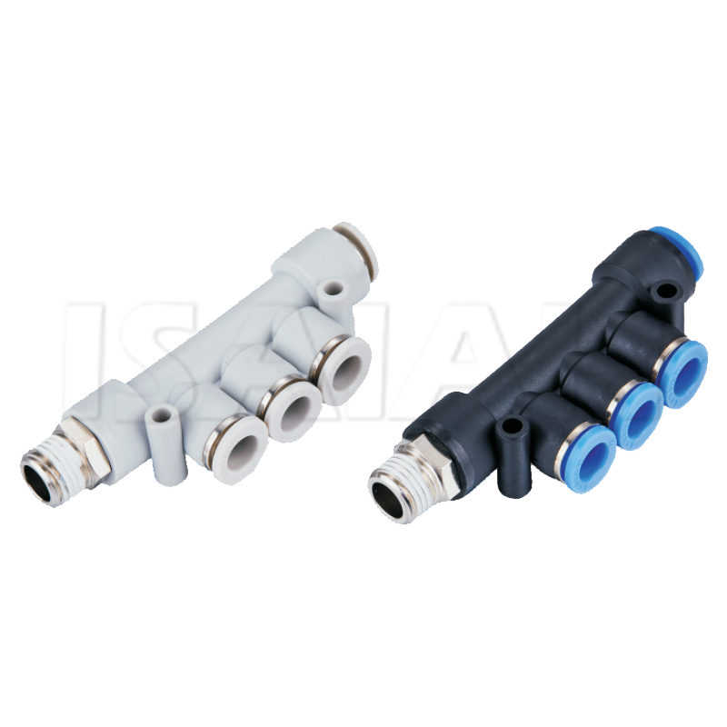 Wholesale Low Price Pneumatic Quick Tube Connector Five Way Thread Air Fitting
