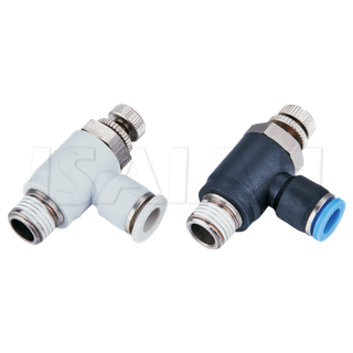 Isaiah Brand Pneumatic Parts China Factory Large Flow Throttle Valve Air Speed Control Valve
